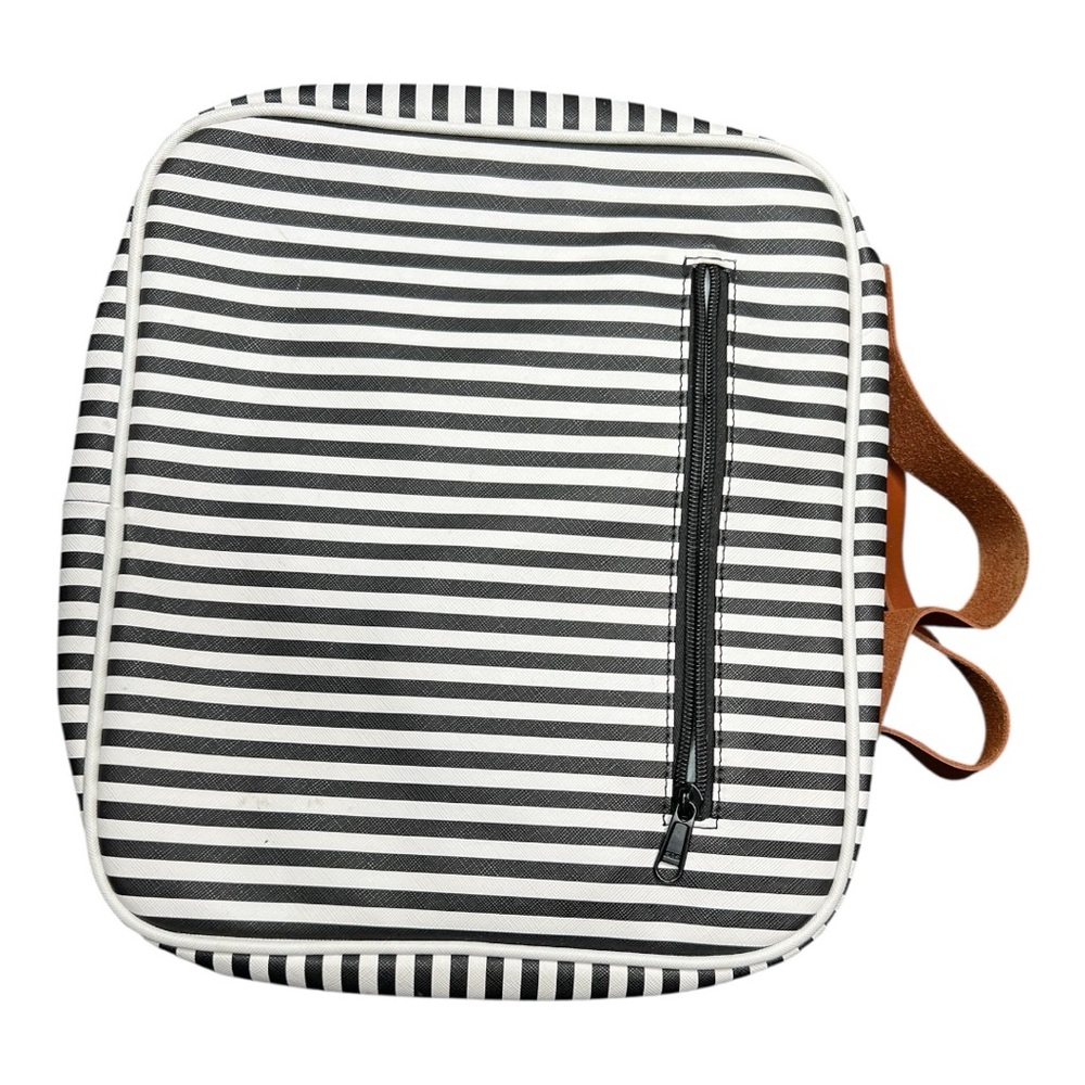 Striped Black and White travel bag